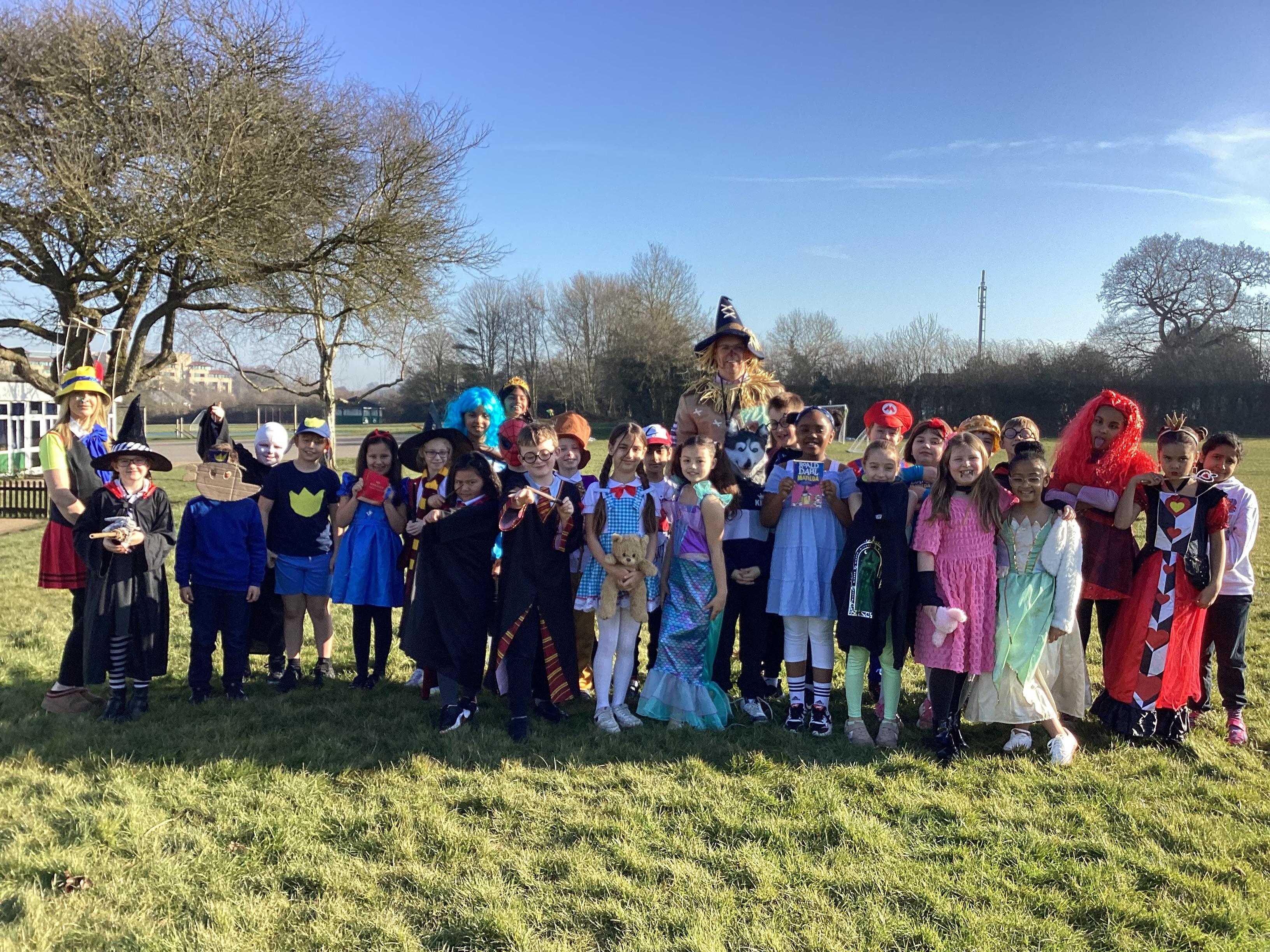 Year 4 dressed up! Excellent effort to all!